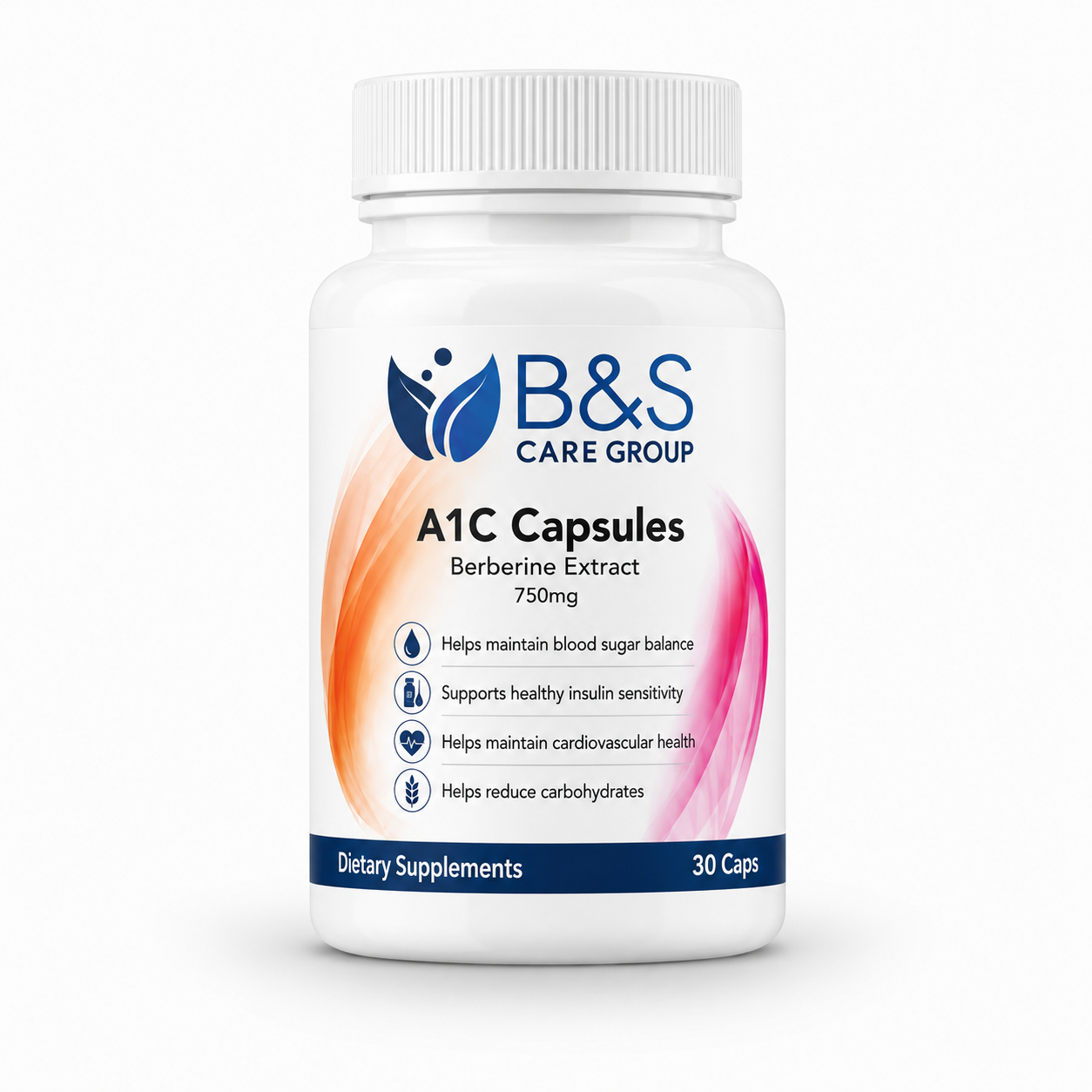 B&S A1C Capsules – Berberine Extract 750 mg