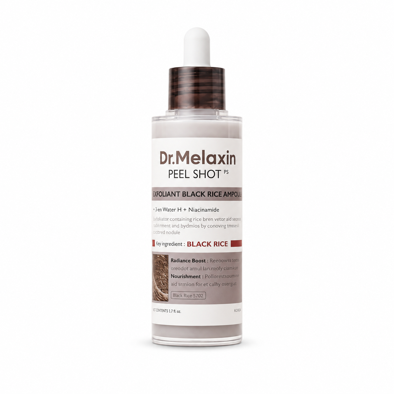 Dr. Melaxin Peel Shot Glow Black Rice Peeling Ampoule