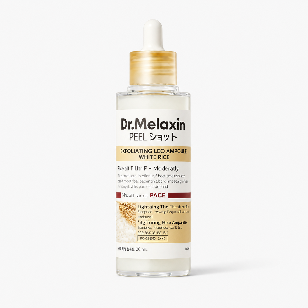 Dr.Melaxin PEEL SHOT EXFOLIATING WHITE RICE AMPOULE 80ml